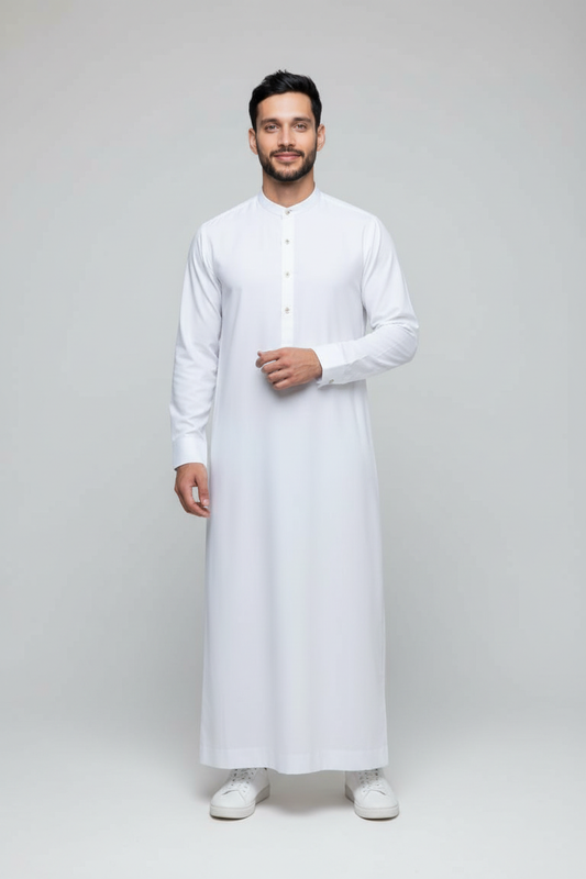 Arabic Thobe - 8 Pound Boski - Off White