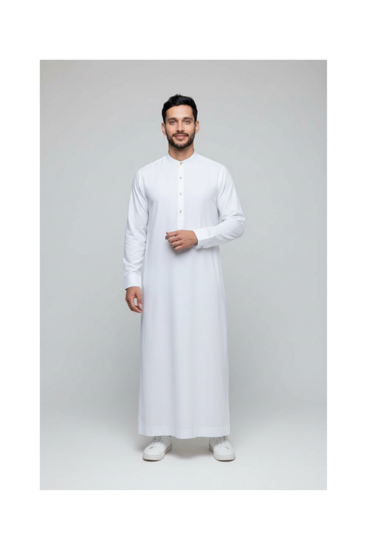 Arabic Thobe - 8 Pound Boski - Off White