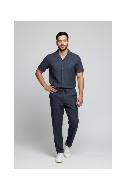 Men Coord Set - Black