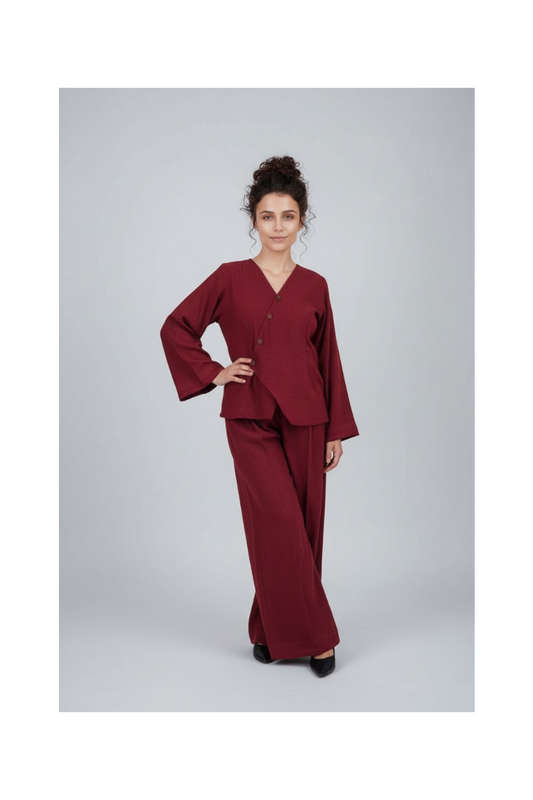 Women Coord Set - Sparkling Red- Article 6