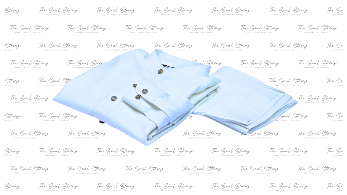 Kids Arabic Thobe - 8 Pound Boski - Off White