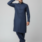 Shalwar Kameez - Extra Luxury Texture Wash & Wear - Sea Blue