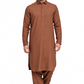 Shalwar Kameez - Extra Luxury Texture Wash & Wear - Camel