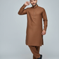 Shalwar Kameez - Extra Luxury Texture Wash & Wear - Camel