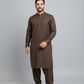 Shalwar Kameez - Extra Luxury Texture Wash & Wear - Dark Brown