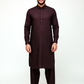 Shalwar Kameez - Extra Luxury Texture Wash & Wear - Blackish Purple