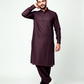 Shalwar Kameez - Extra Luxury Texture Wash & Wear - Blackish Purple