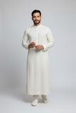 Arabic Thobe - 8 Pound Boski - Cream