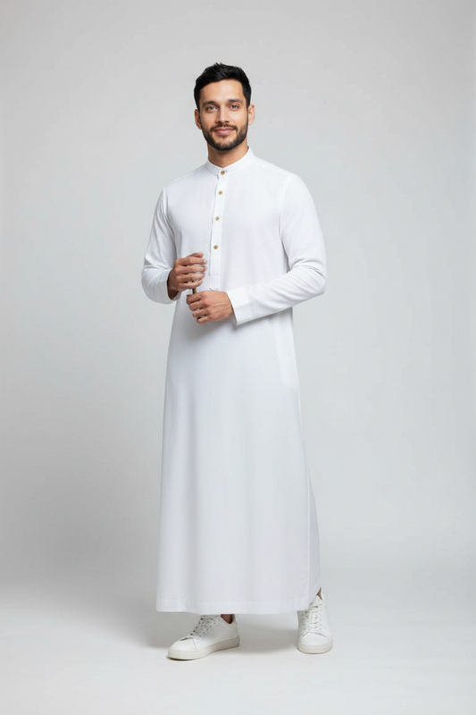Arabic Thobe - 8 Pound Boski - Off White