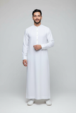 Arabic Thobe - 8 Pound Boski - Off White