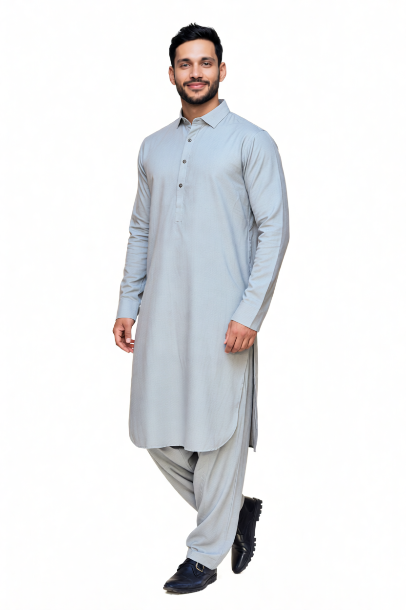 Shalwar Kameez - Wash & Wear - Pistachio