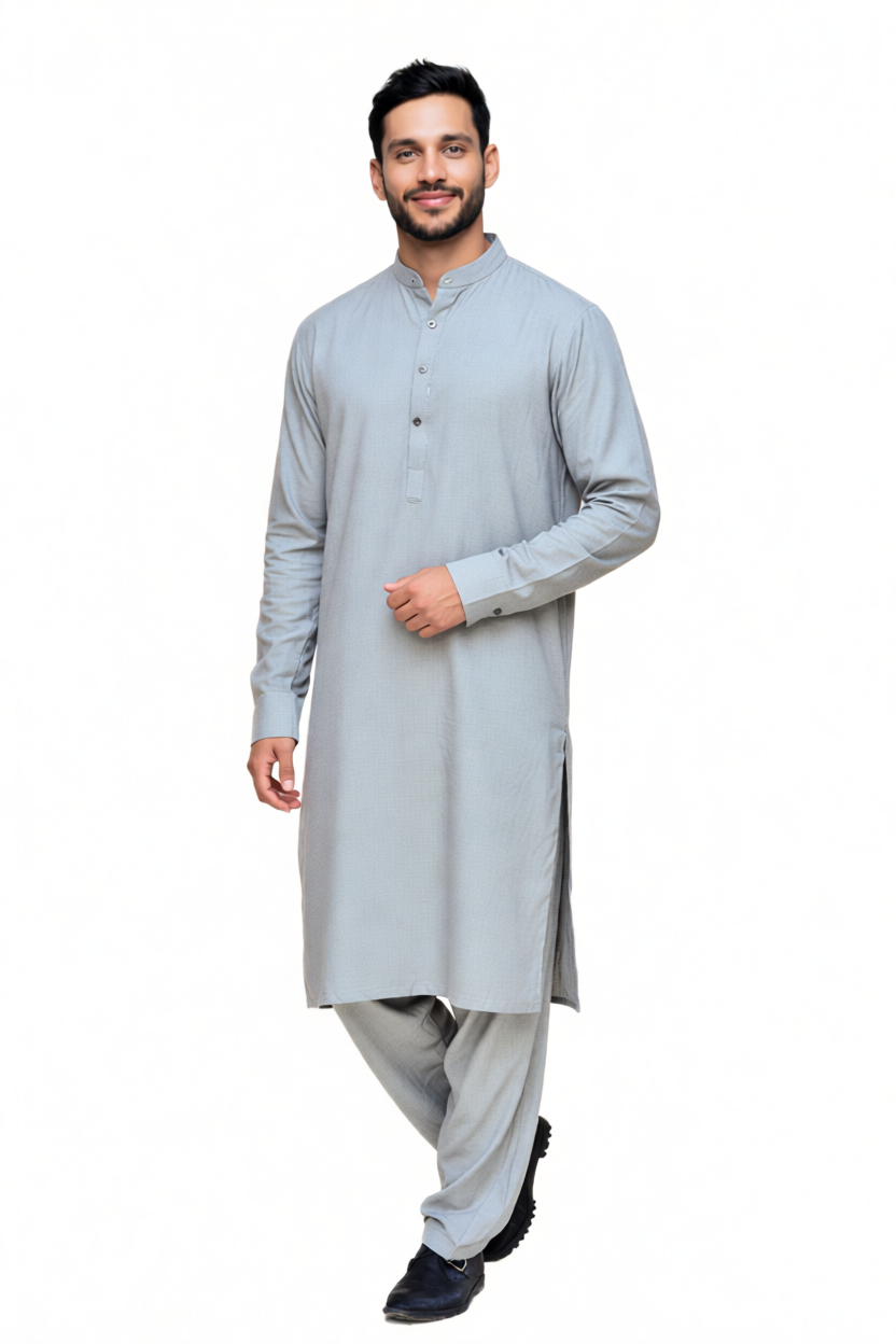 Shalwar Kameez - Wash & Wear - Pistachio