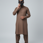 Shalwar Kameez - Wash & Wear - Brown