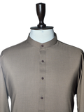 Shalwar Kameez - Bann - Wash & Wear - Dark Brown