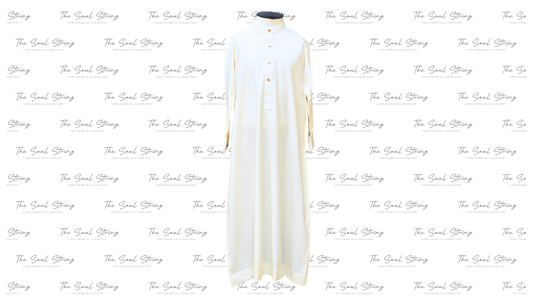 Kids Arabic Thobe - 8 Pound Boski - Cream