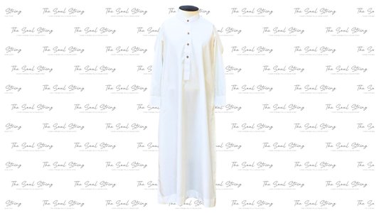 Kids Arabic Thobe - 8 Pound Boski - Off White