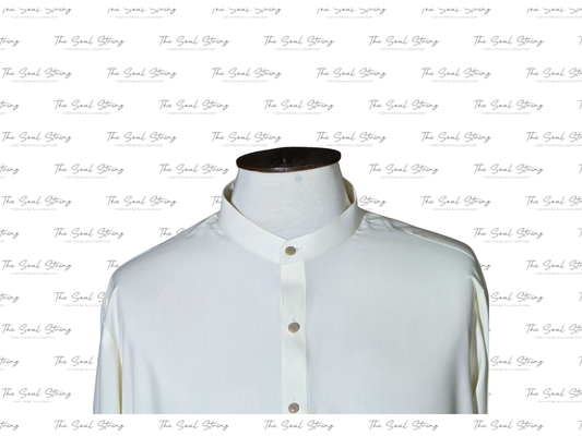 Shalwar Kameez - 8 Pound Boski - Cream