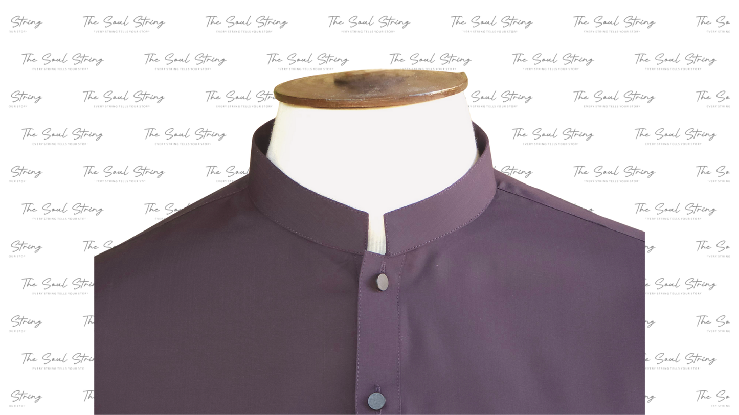 Shalwar Kameez - Extra Luxury Texture Wash & Wear - Blackish Purple