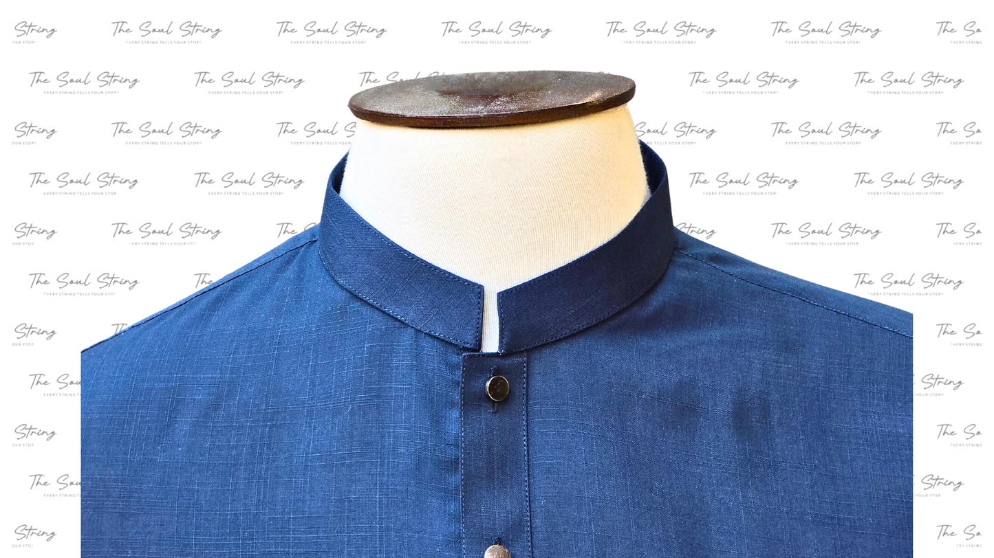 Shalwar Kameez - Extra Luxury Texture Wash & Wear - Sea Blue