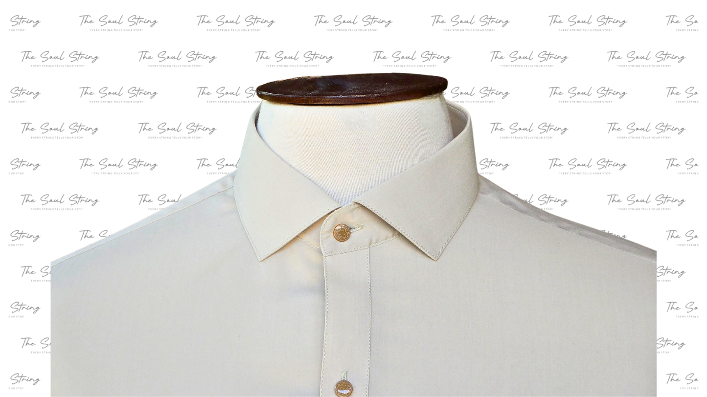 Shalwar Kameez - Wash & Wear - Ivory