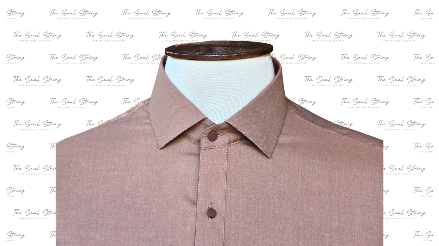 Shalwar Kameez - Wash & Wear - Brown