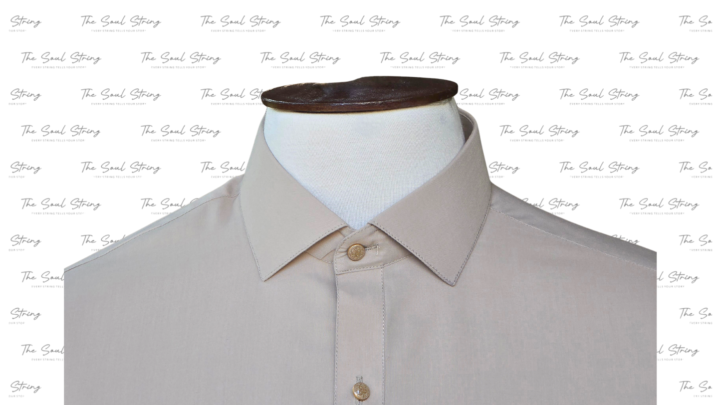 Shalwar Kameez - Wash & Wear - Sandstone