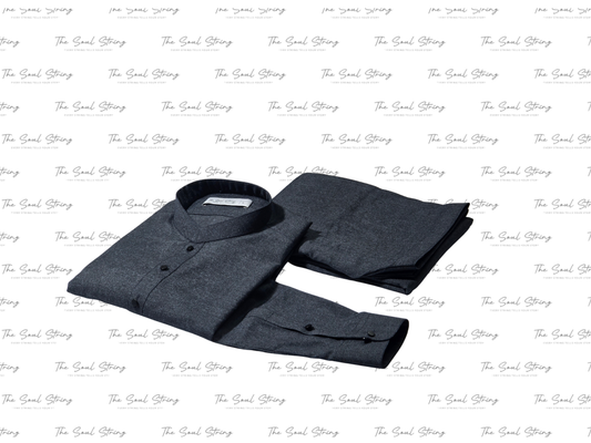 Shalwar Kameez - Wool - Blue Grey