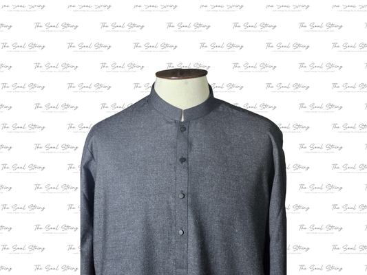 Shalwar Kameez - Wool - Blue Grey
