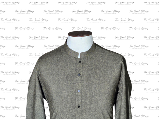 Shalwar Kameez - Wool - Green (Olive)