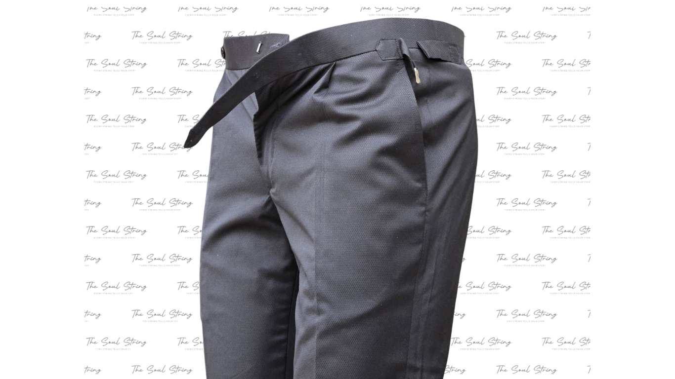 Men - Gorkha Pant - Black Grey Texture - Article 5