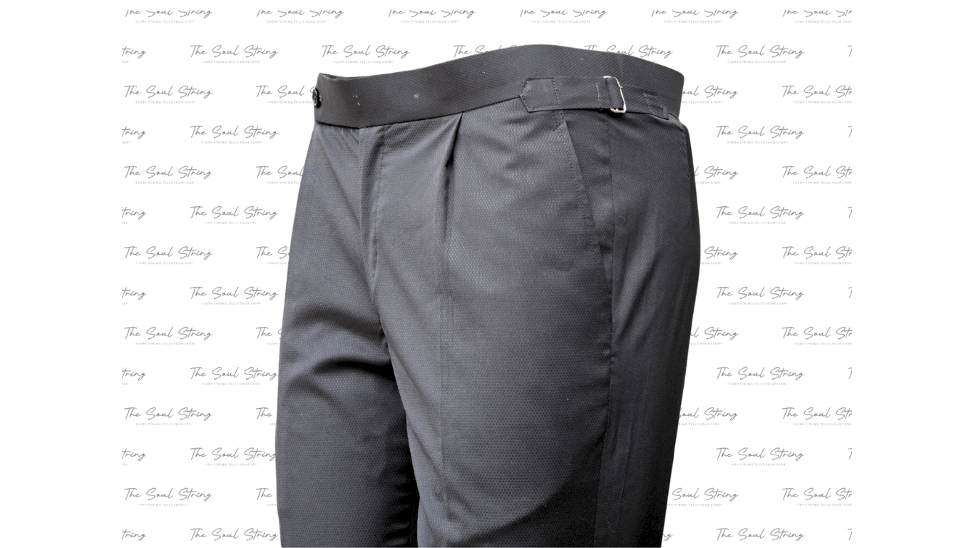 Men - Gorkha Pant - Black Grey Texture - Article 5
