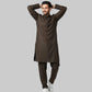 Shalwar Kameez - Extra Luxury Texture Wash & Wear - Olive Green